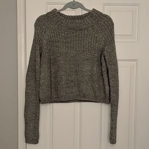 Banana Republic Grey Crop Sweater